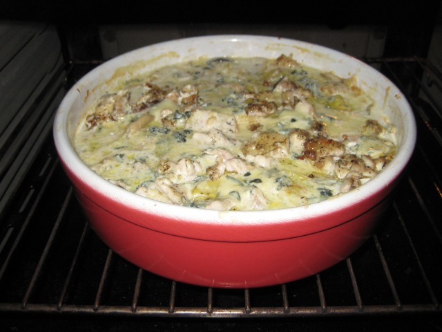 The Gratin all cooked in the oven